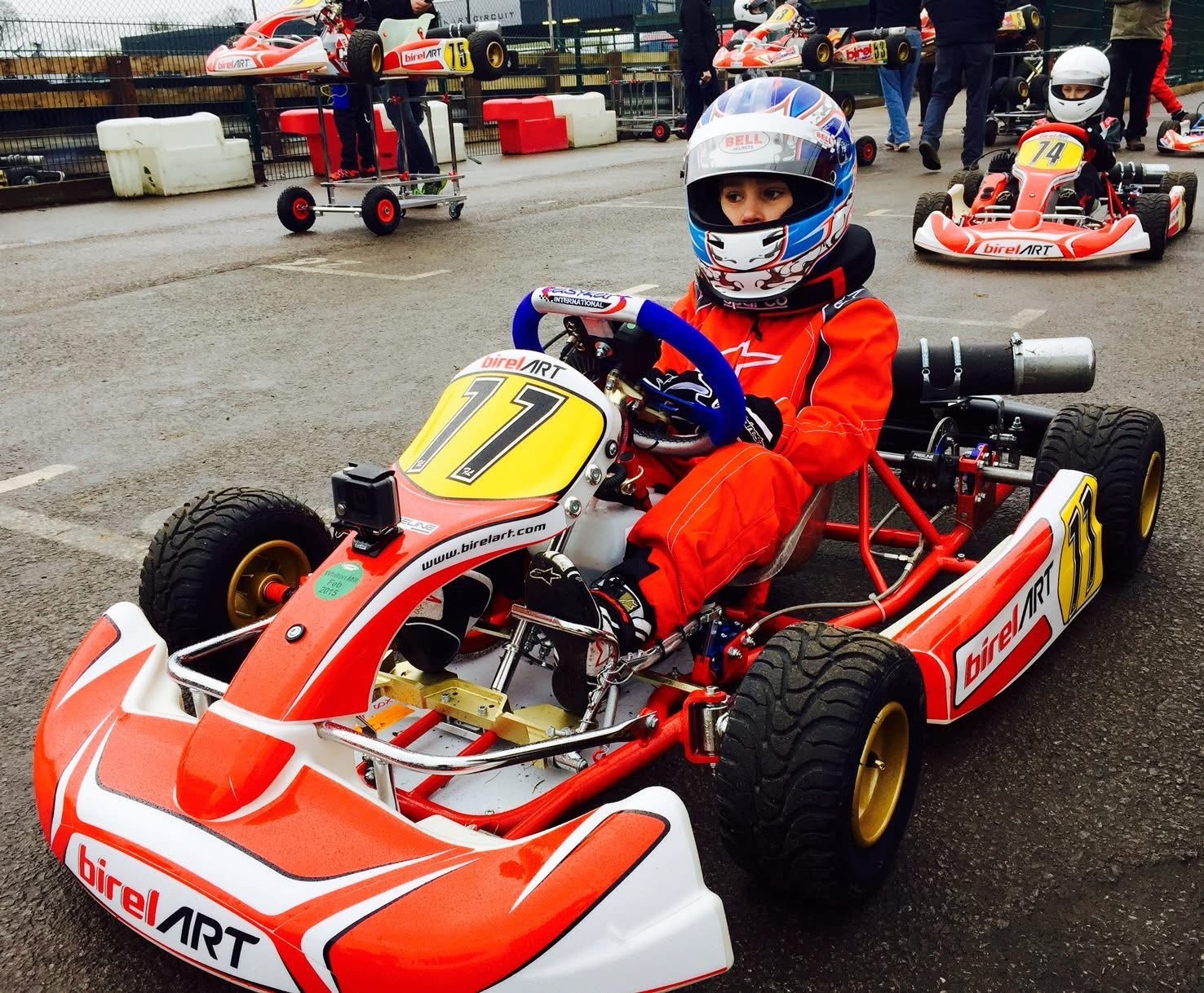 Christian Valverde in kart 77, 2015