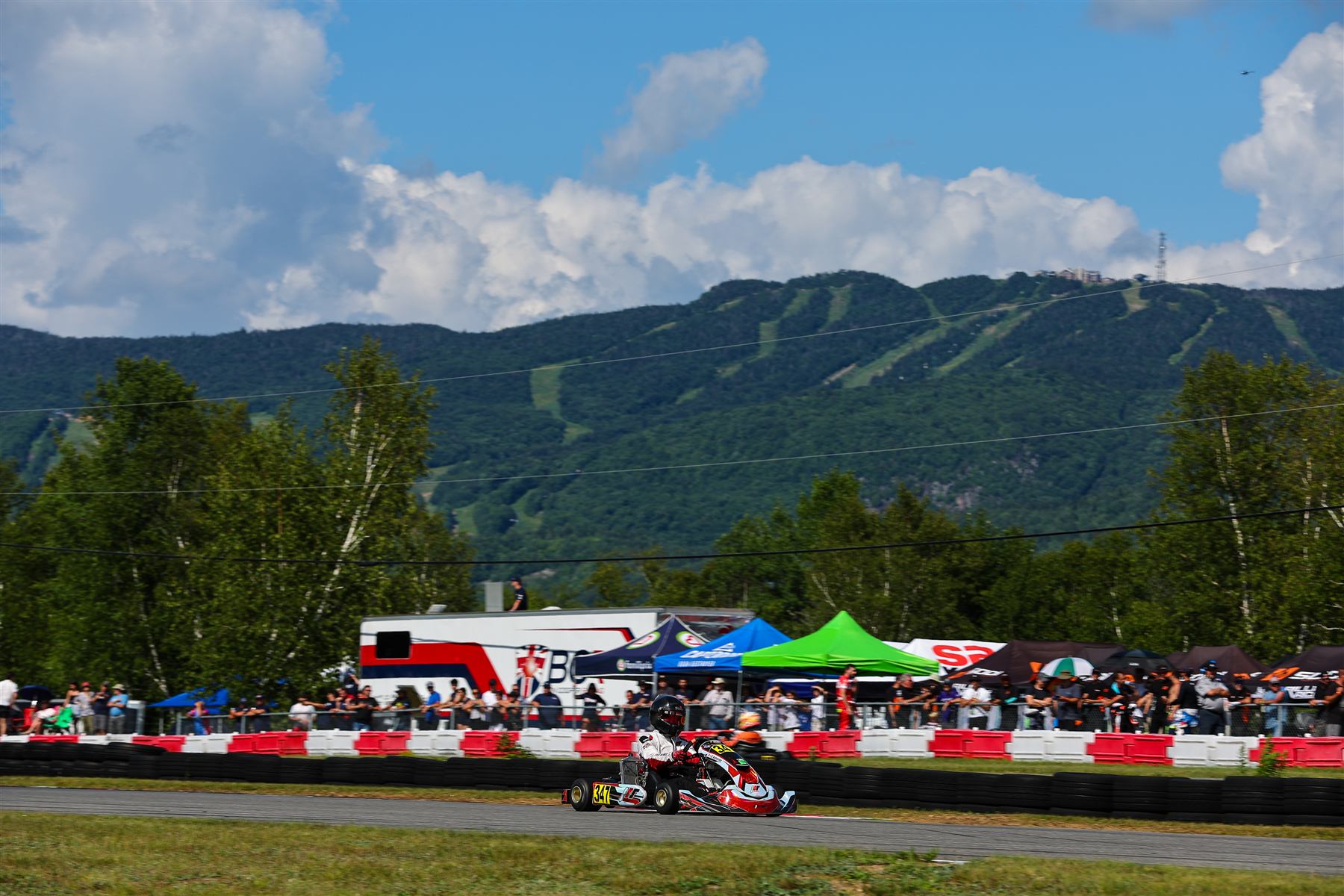 Christian Valverde karting at Mont-Tremblant