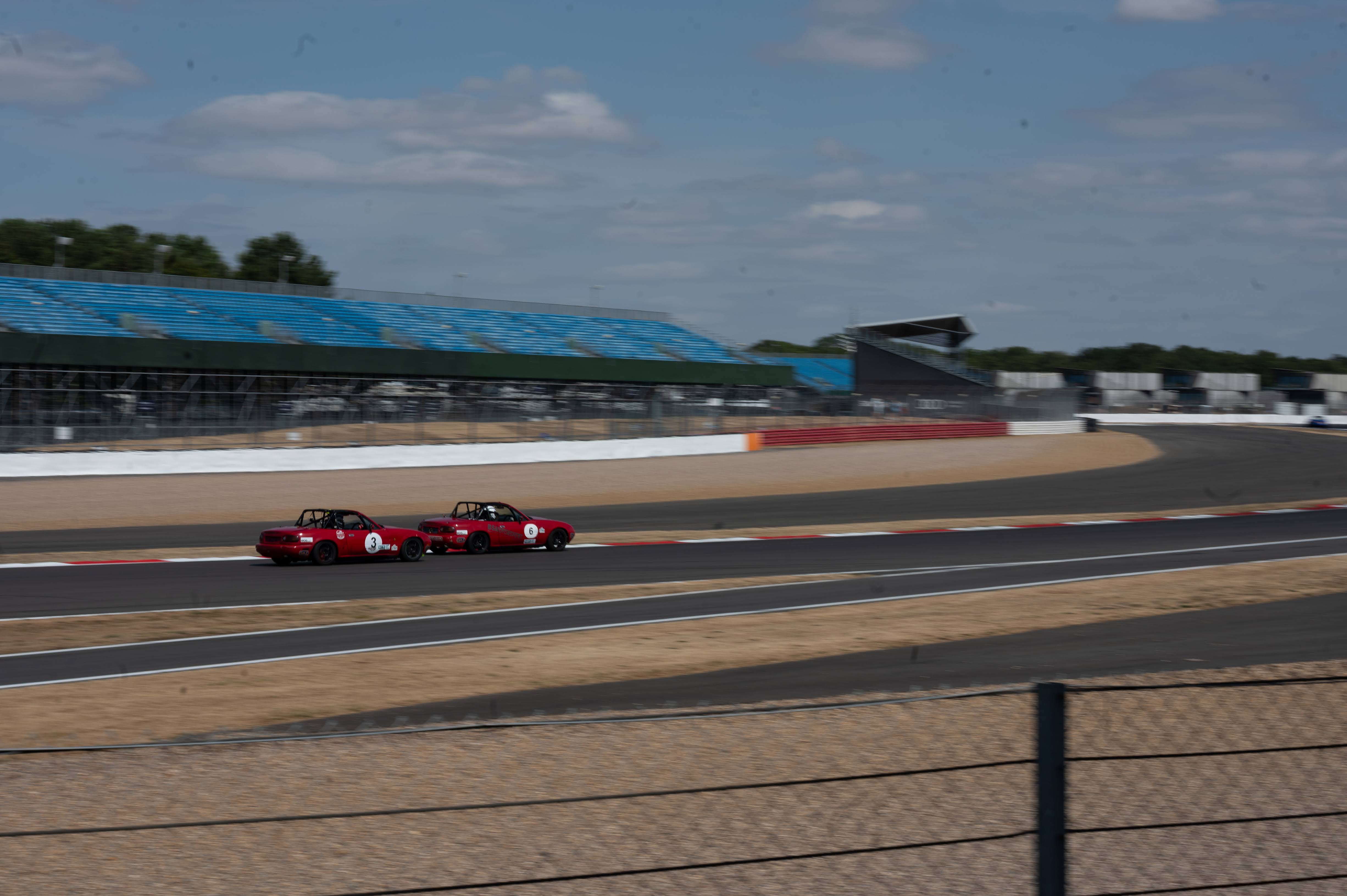Christian Valverde on track, Silverstone
