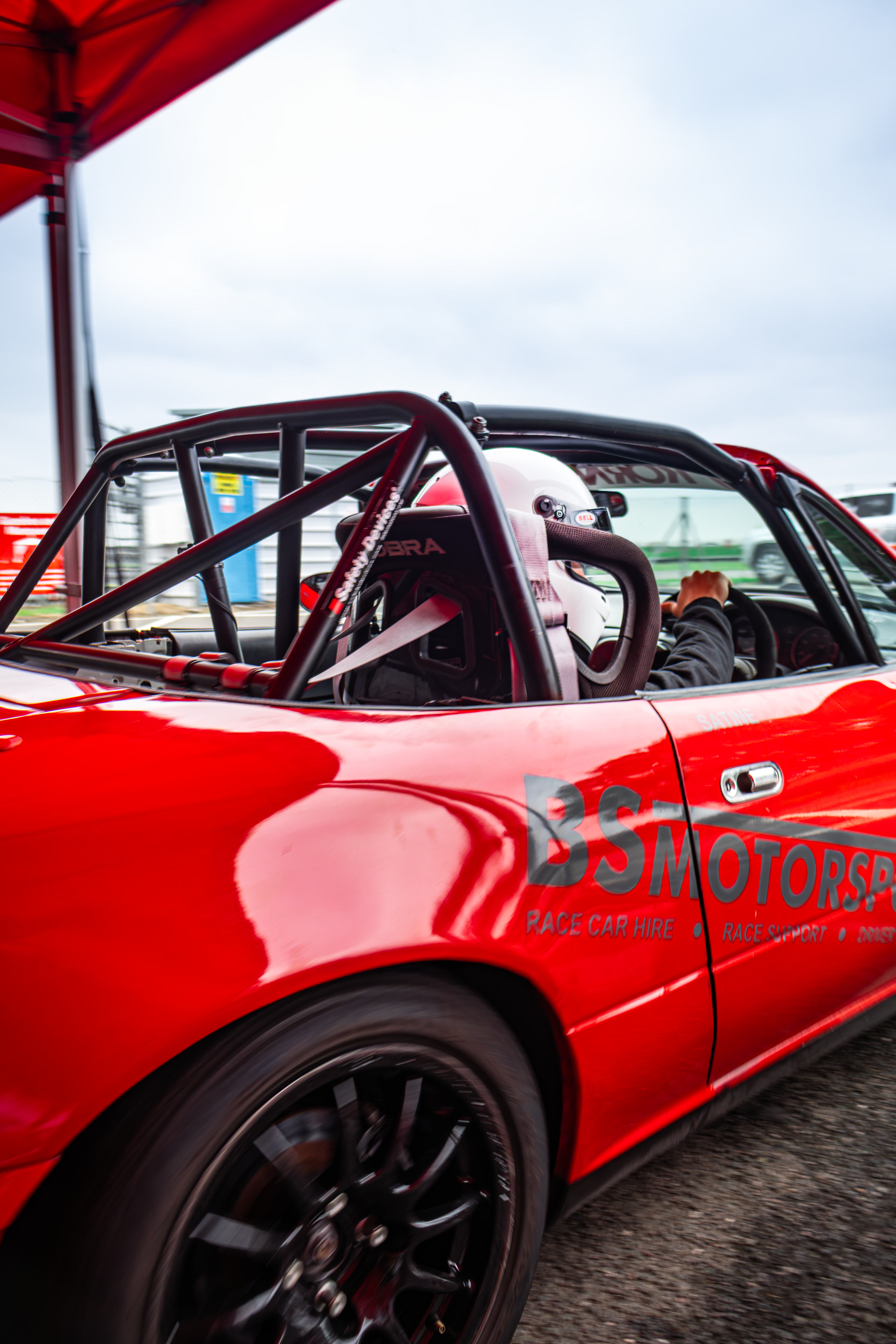 Christian Valverde leaving the pits, Snetterton