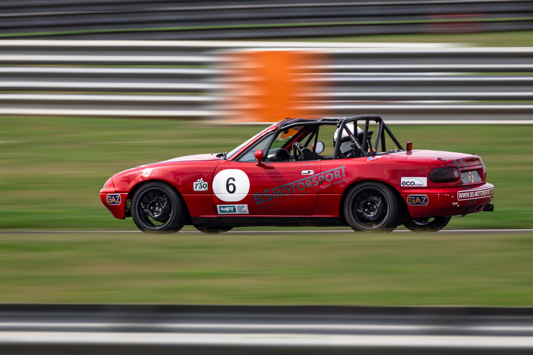 Christian Valverde on track, Snetterton
